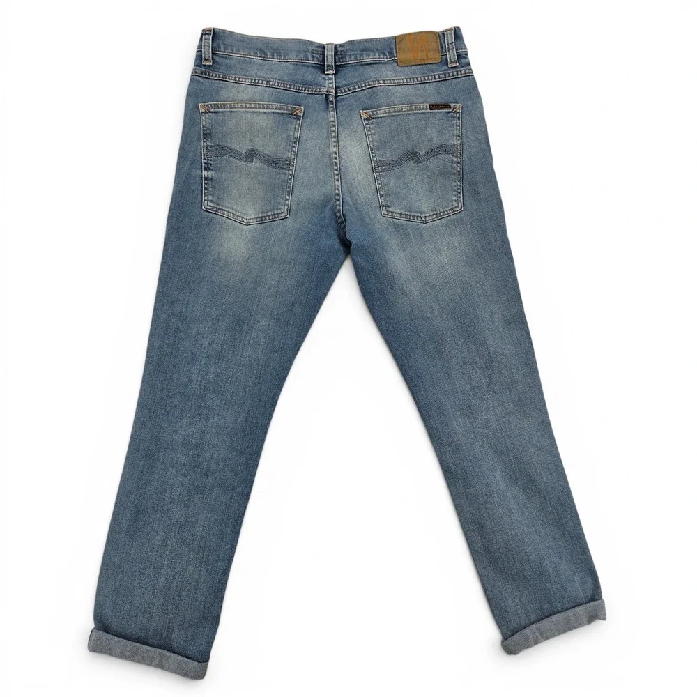 Nudie Jeans Lean Dean 34x32 Slim Taper Stretch Jeans‎ Scandinavian Minimalist